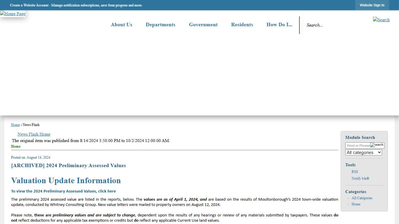 News Flash • Moultonborough, NH • CivicEngage