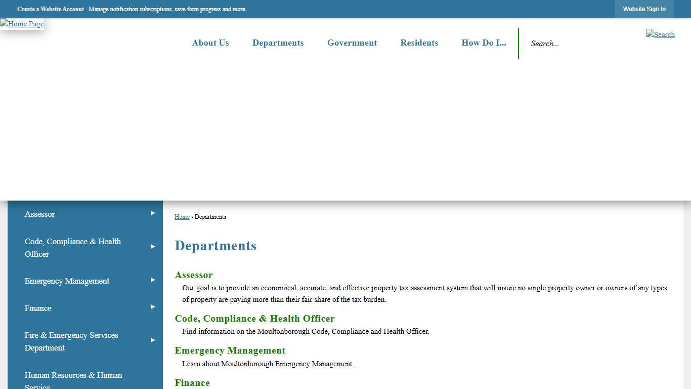 Departments Moultonborough, NH